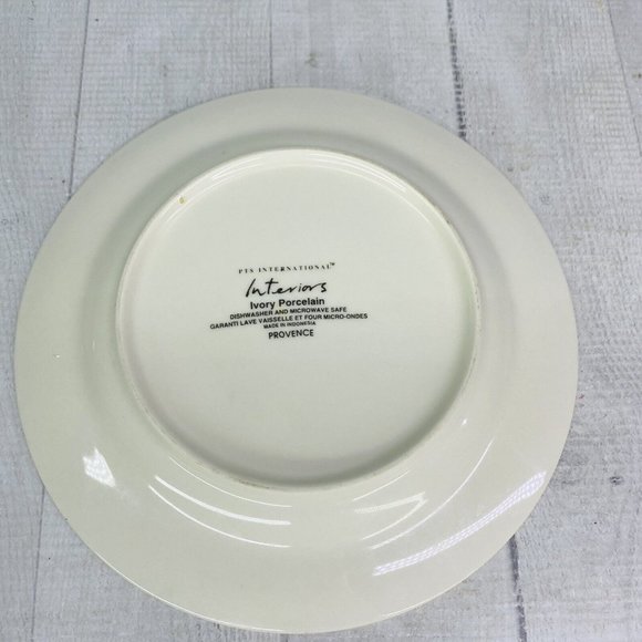 PTS international Interiors PROVENCE Fruit Leaves Porcelain Salad Plates Set 2 - Picture 5 of 16